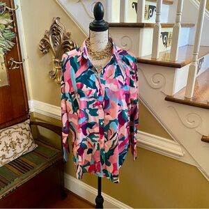 VICI bright abstract print blouse